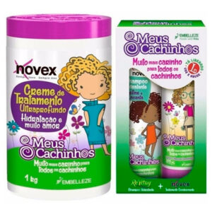 Novex Meus Cachinhos Shampoo, Acondicionador y Tratamiento 1K