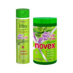Novex Super Babosa Shampoo 300ml Y Crema 1k