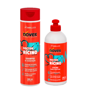 Novex Kit Doctor Ricino Shampoo 300ml y Crema De Peinar 300ml