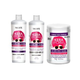 Keraform Amo Mis Rizos Kit x3 Shampoo, Acondicionador y Crema 1k